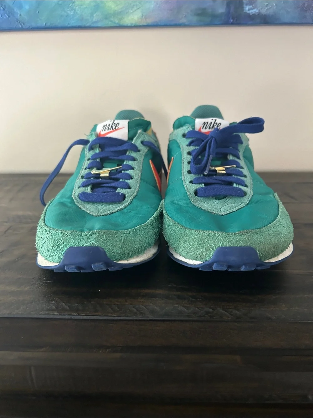Nike Waffle Trainer 2 First Use Green Noise DH4390-300 Size 8.5